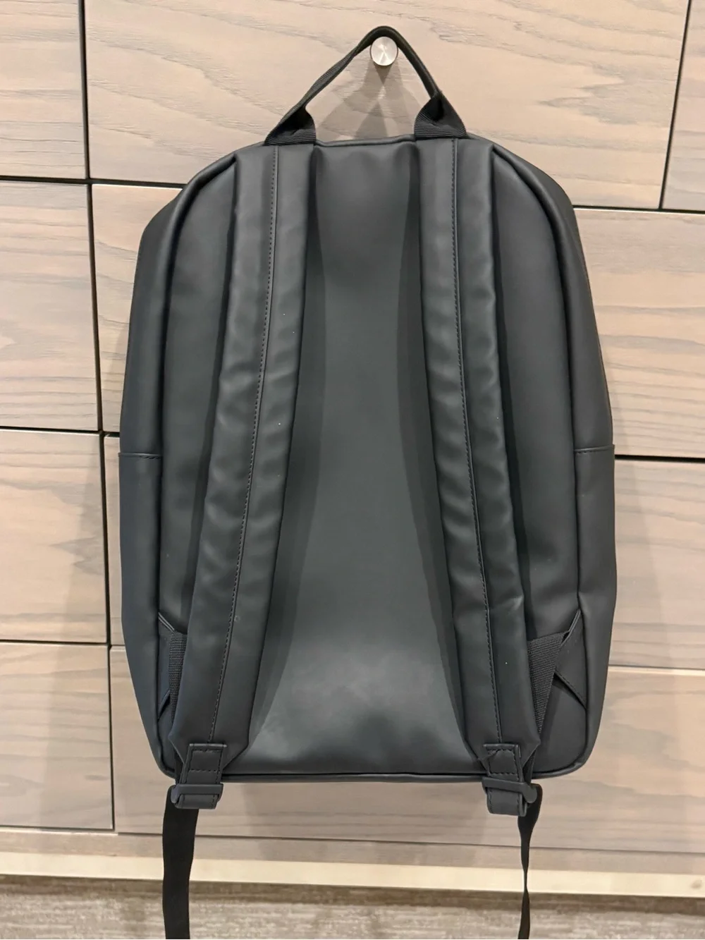 RAINS Black Waterproof Field Bag Backpack